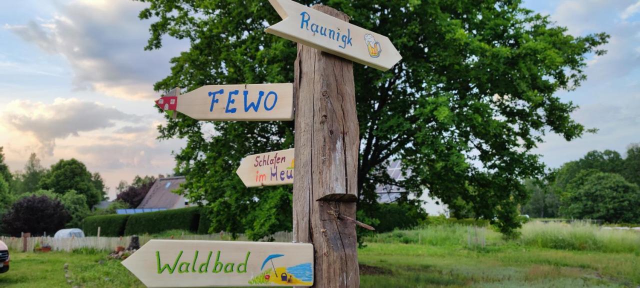 Ferienwohnung & Campingplatz Vor Dem Berg Heideblick Bagian luar foto