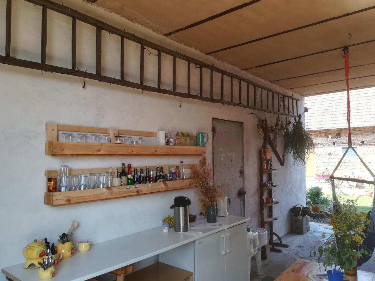 Ferienwohnung & Campingplatz Vor Dem Berg Heideblick Bagian luar foto